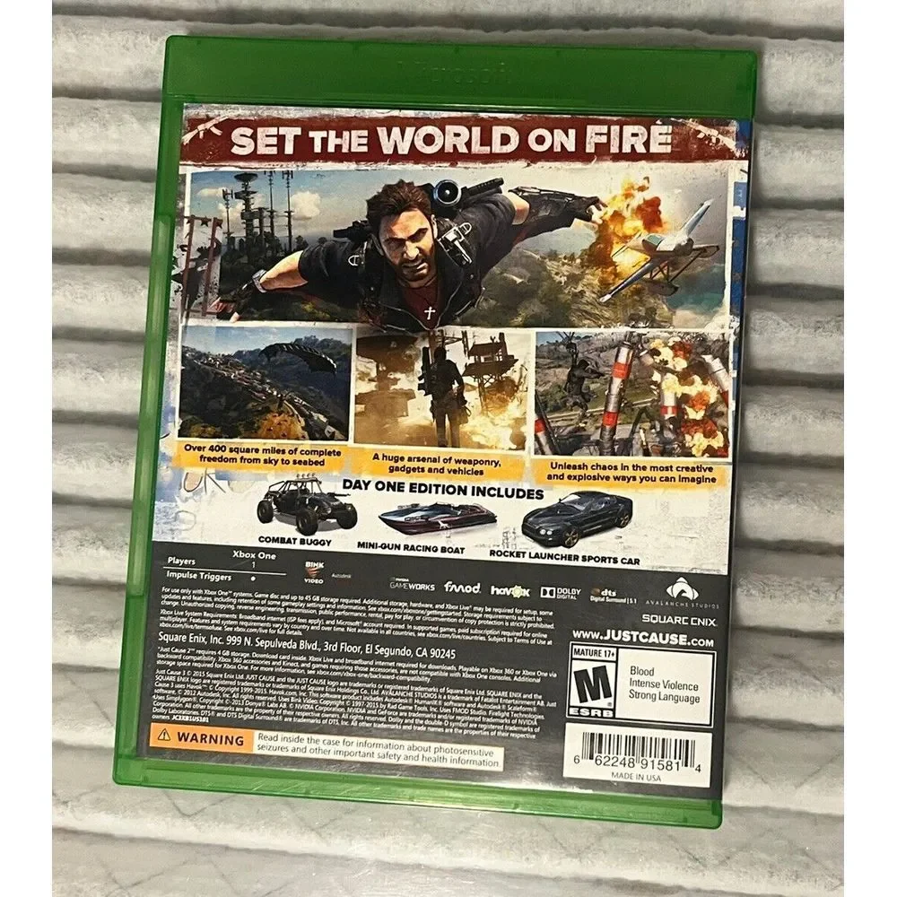 Just Cause 3‎ - Xbox One - Tested & Working.